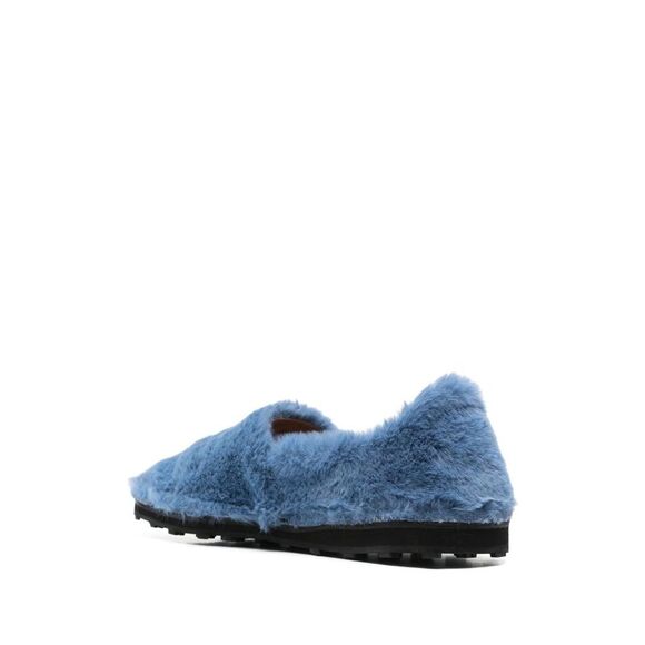 Marni Men Faux Fur Slip-On Loafers